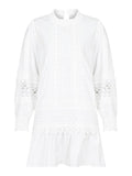 Katja Embroidery Dress - White