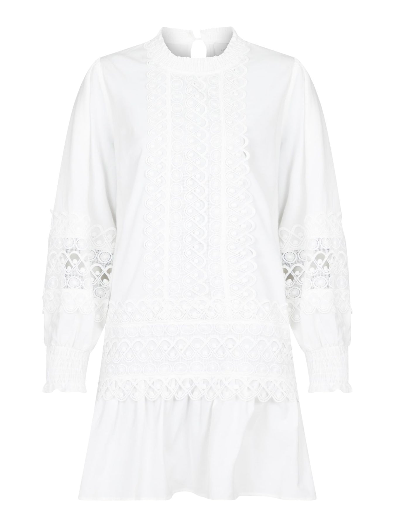 Katja Embroidery Dress - White