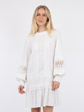 Katja Embroidery Dress - White