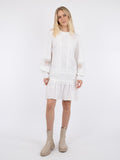 Katja Embroidery Dress - White