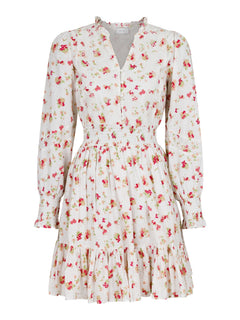 Daffodil Embroidery Dress - White