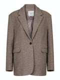 Gaby Twill Blazer - Sand Melange