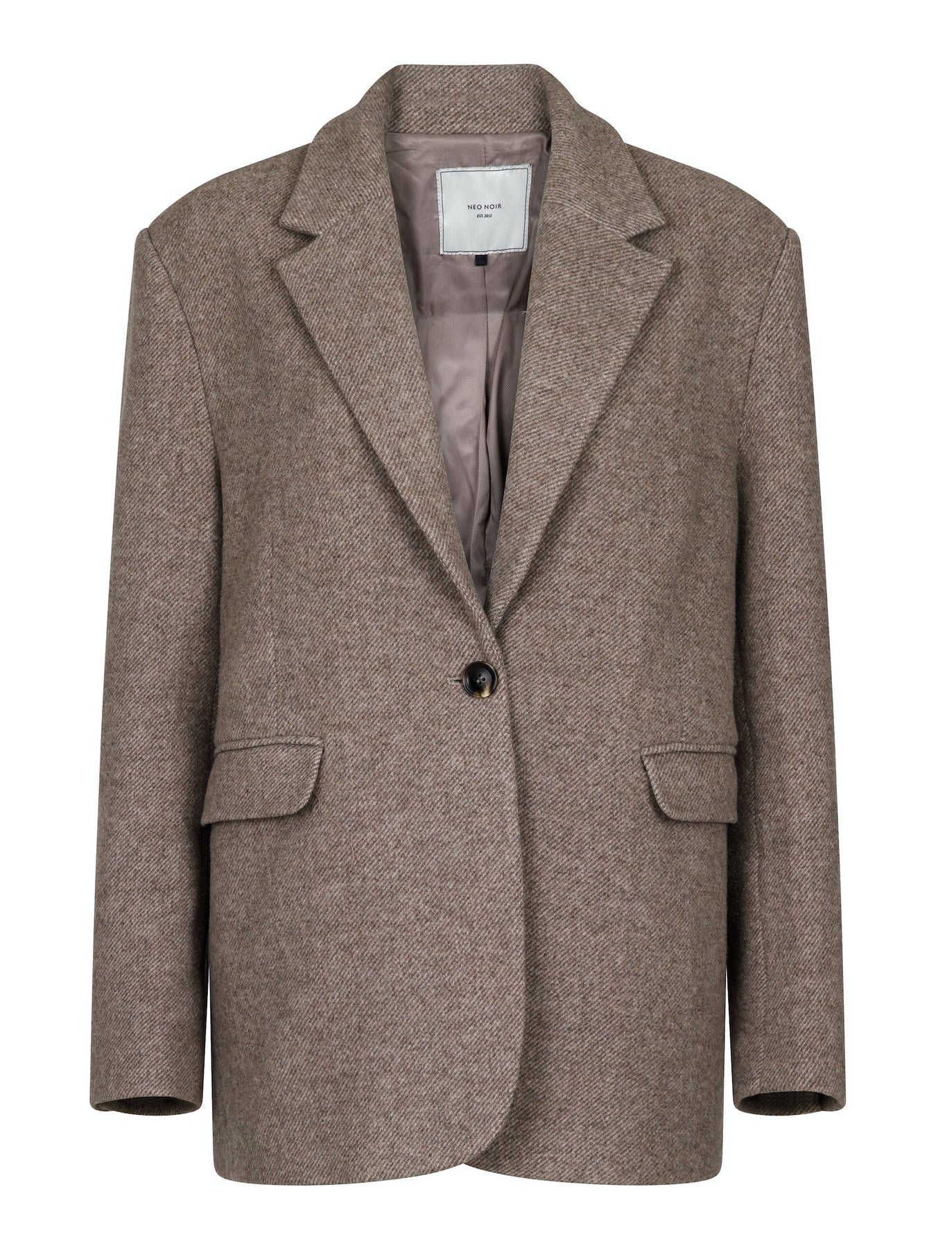 Gaby Twill Blazer - Sand Melange