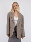 Gaby Twill Blazer - Sand Melange