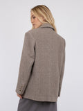 Gaby Twill Blazer - Sand Melange