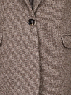 Gaby Twill Blazer - Sand Melange