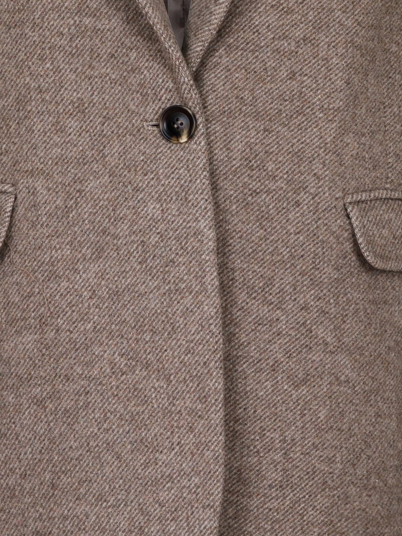 Gaby Twill Blazer - Sand Melange