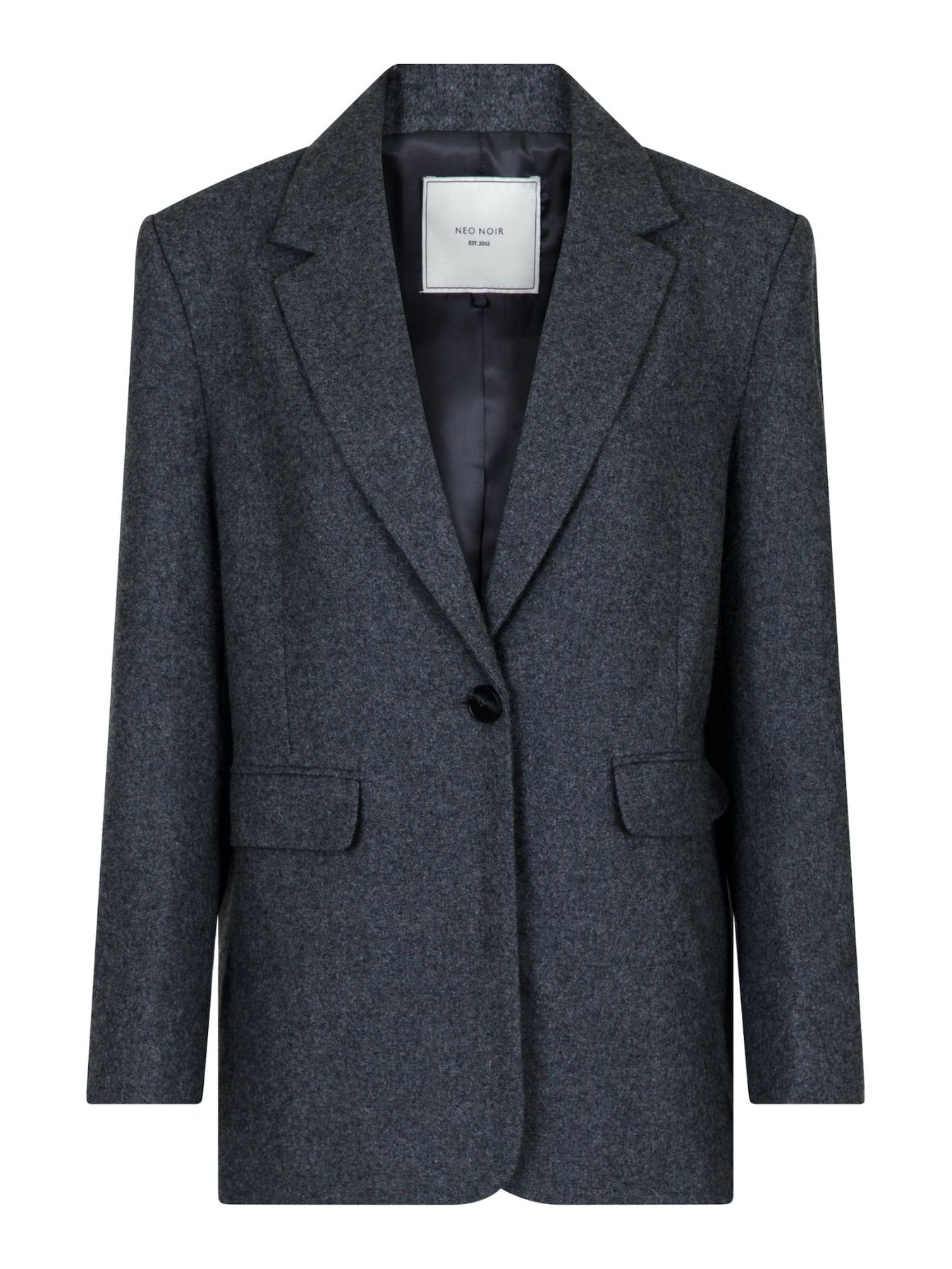 Gaby Structure Blazer - Dark Grey