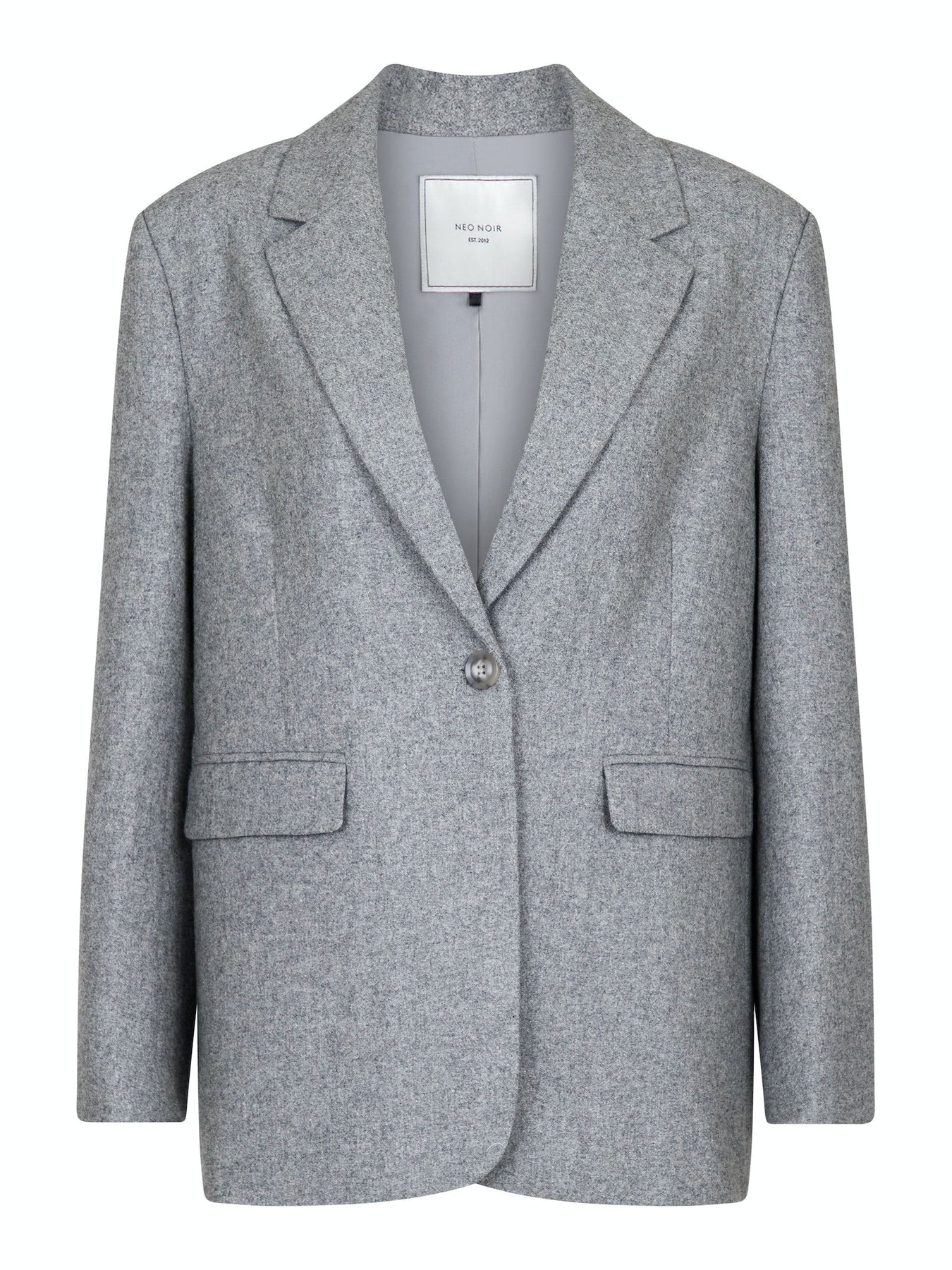 Gaby Structure Blazer - Grey Melange
