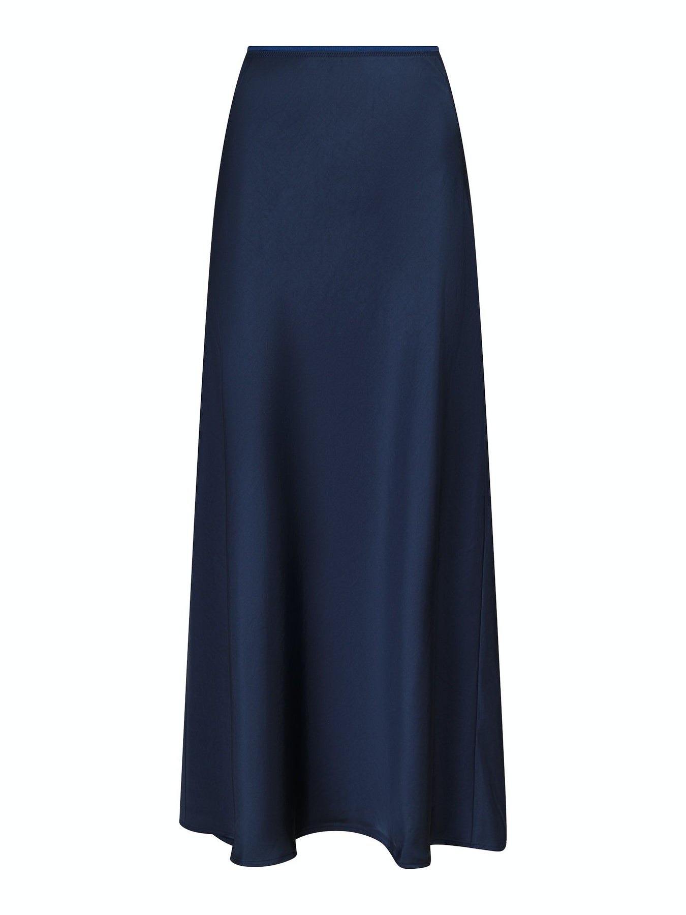 Vicky Heavy Sateen Skirt - Midnight Blue