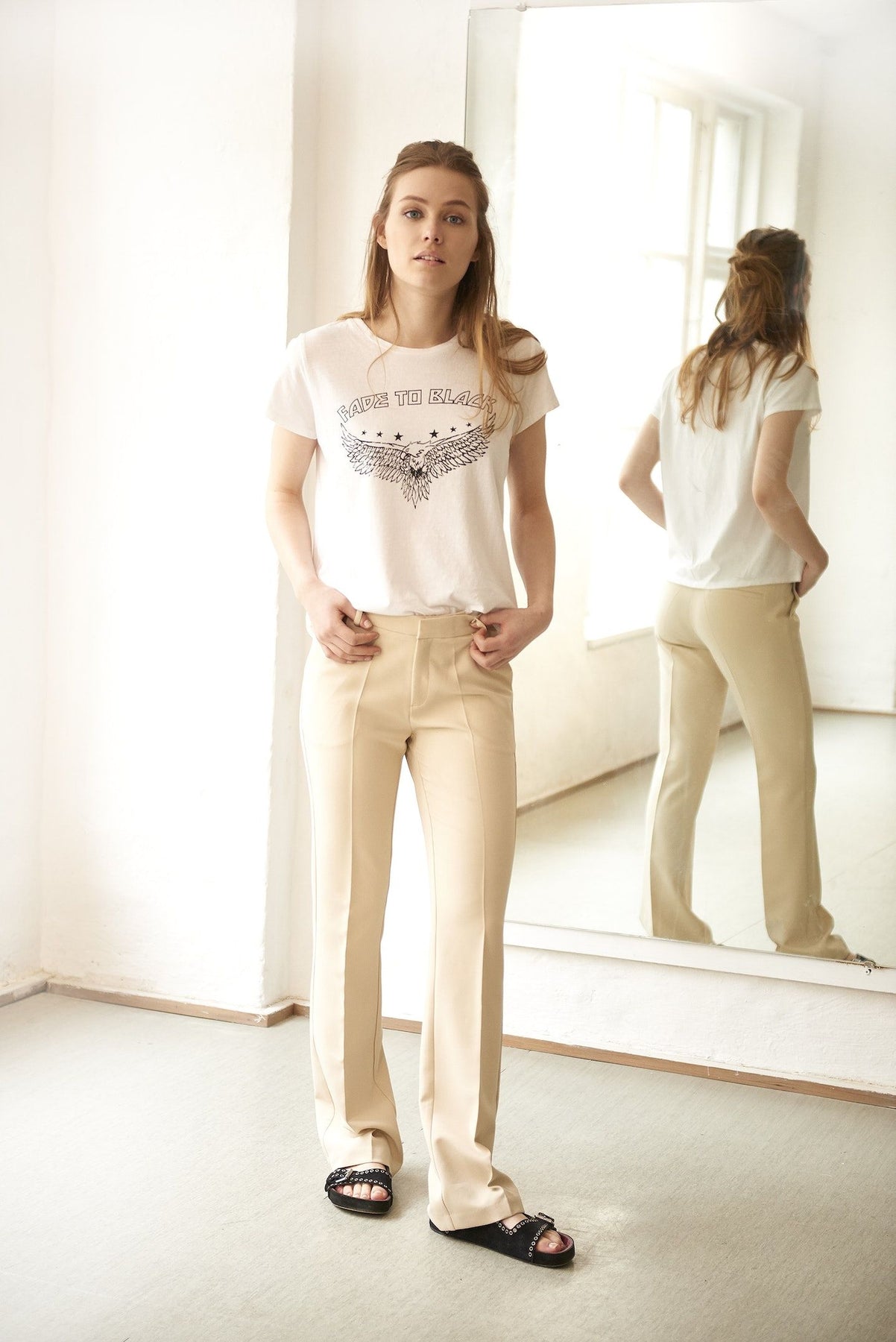 Cassie Suit Pants - Sand