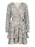 Dennie Abstract Dress - Camel
