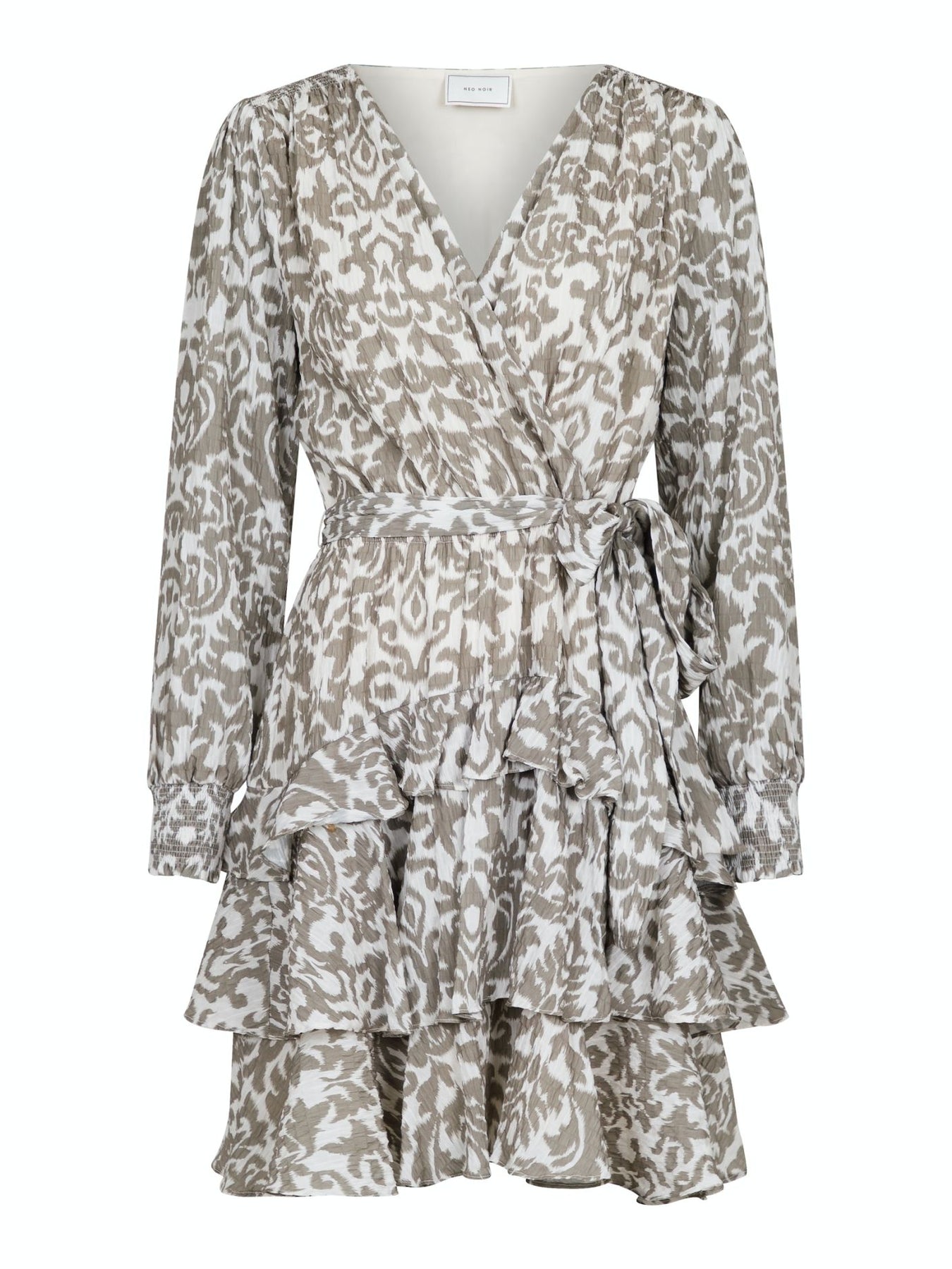 Dennie Abstract Dress - Camel