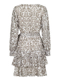 Dennie Abstract Dress - Camel