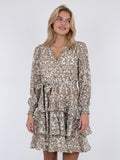 Dennie Abstract Dress - Camel