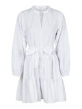 Debbie Poplin Dress - White
