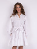 Debbie Poplin Dress - White
