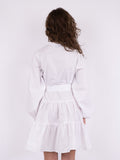 Debbie Poplin Dress - White
