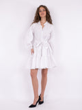 Debbie Poplin Dress - White