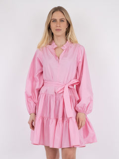 Debbie Poplin Dress - Rose