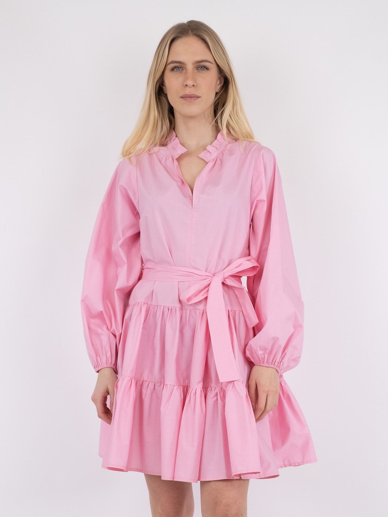 Debbie Poplin Dress - Rose