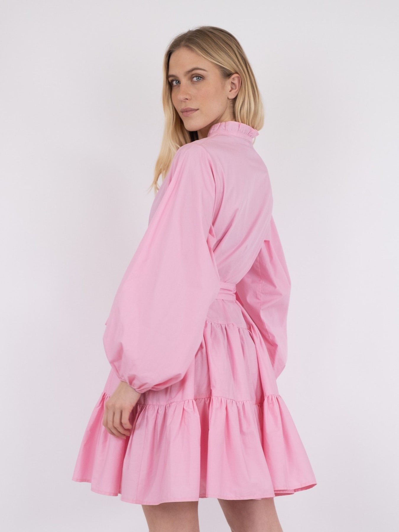 Debbie Poplin Dress - Rose