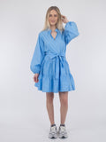 Debbie Poplin Dress - Sky Blue