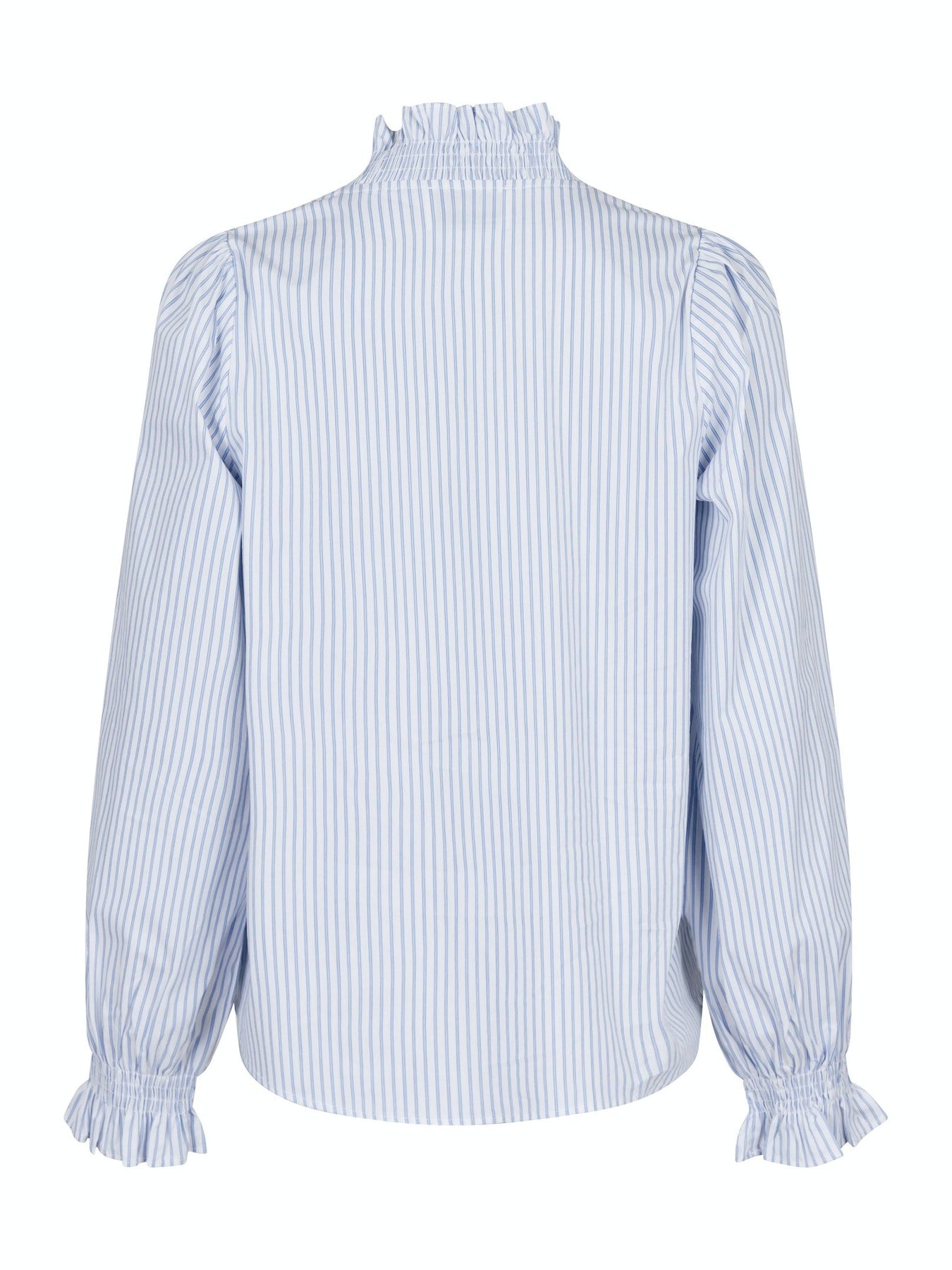 Brielle Stripe Shirt - White/Light Blue