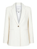 Avery Check Boucle Blazer - Off White