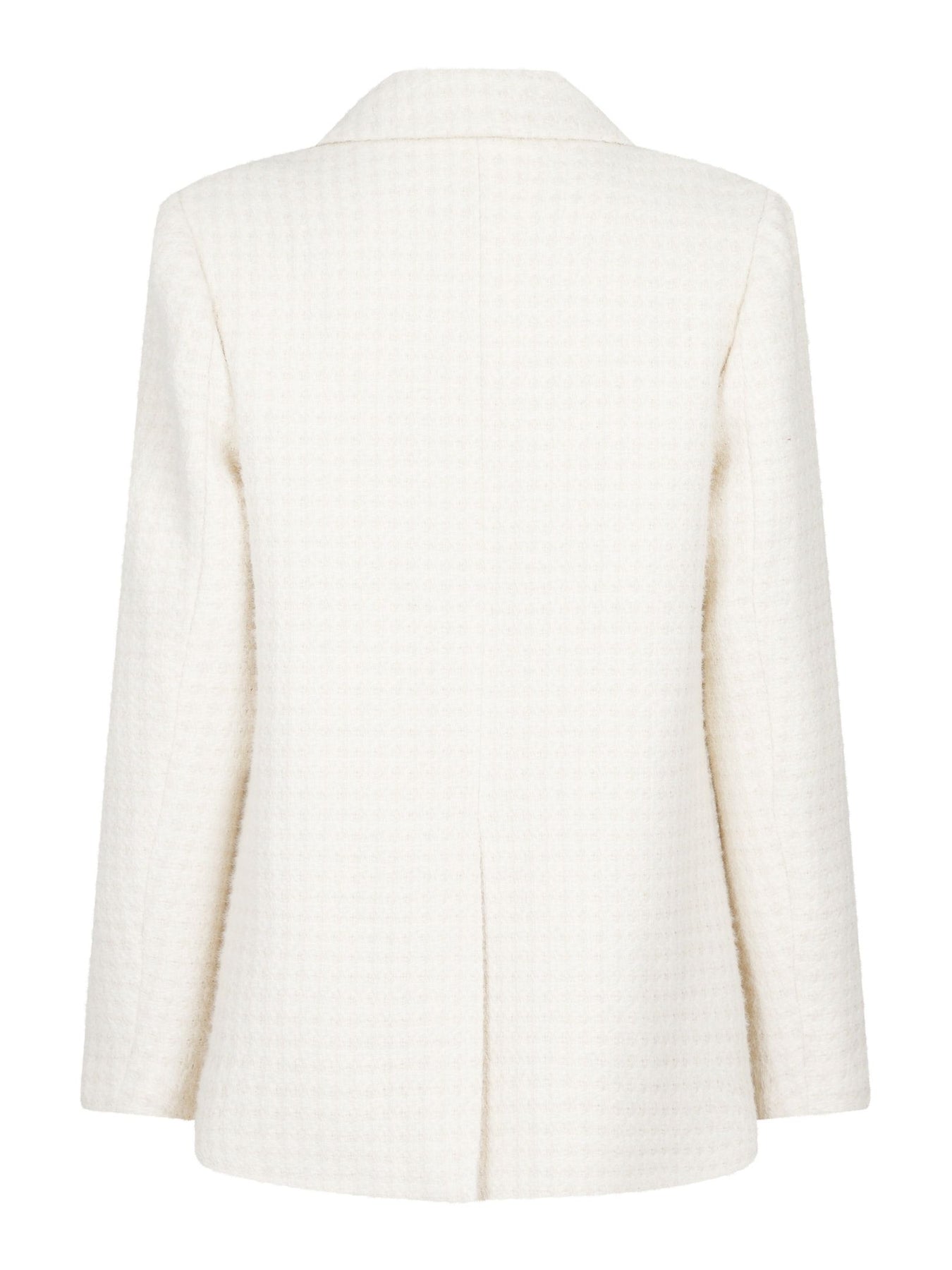 Avery Check Boucle Blazer - Off White