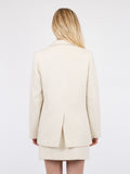 Avery Check Boucle Blazer - Off White