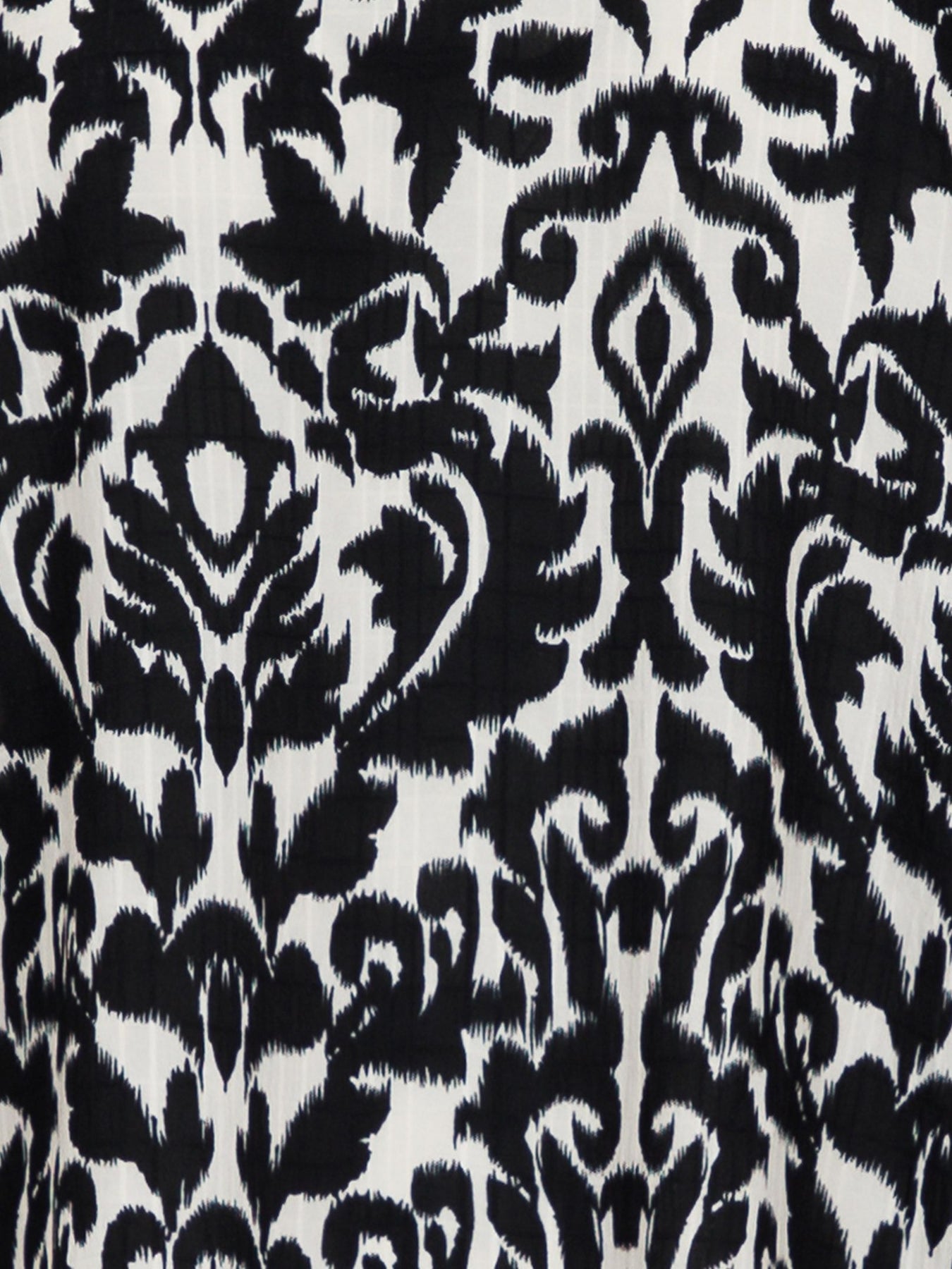 Stone Abstract Blouse - Black