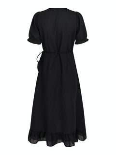 Marietta Linen Dress - Black
