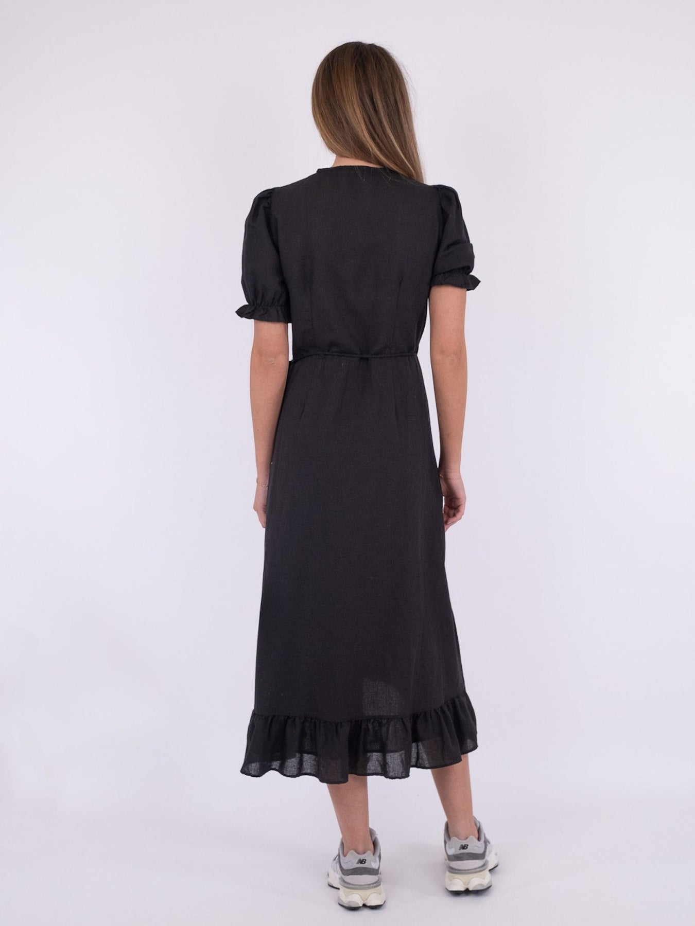 Marietta Linen Dress - Black