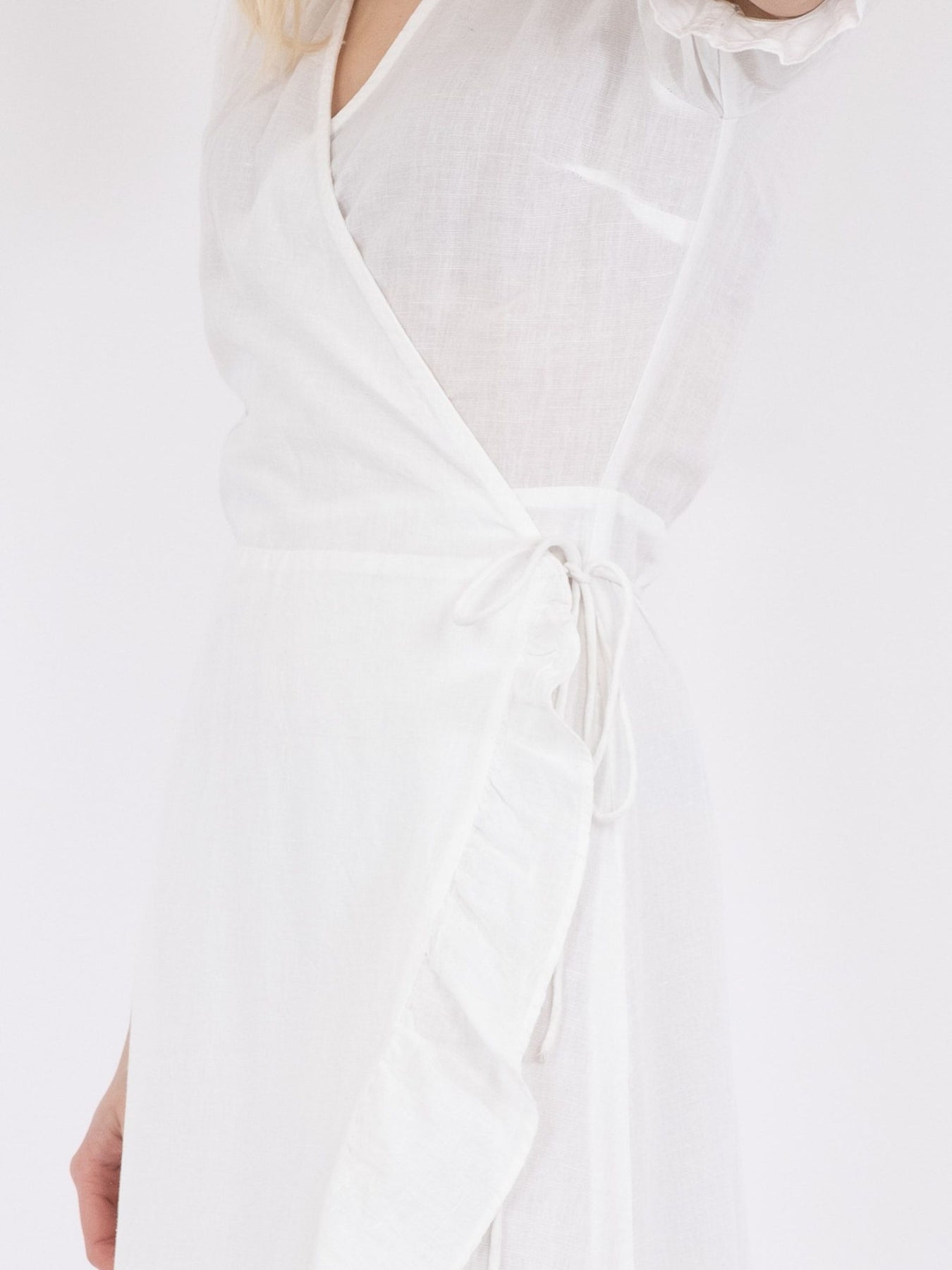 Marietta Linen Dress - White