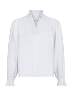 Brielle Solid Shirt - White