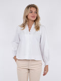 Brielle Solid Shirt - White