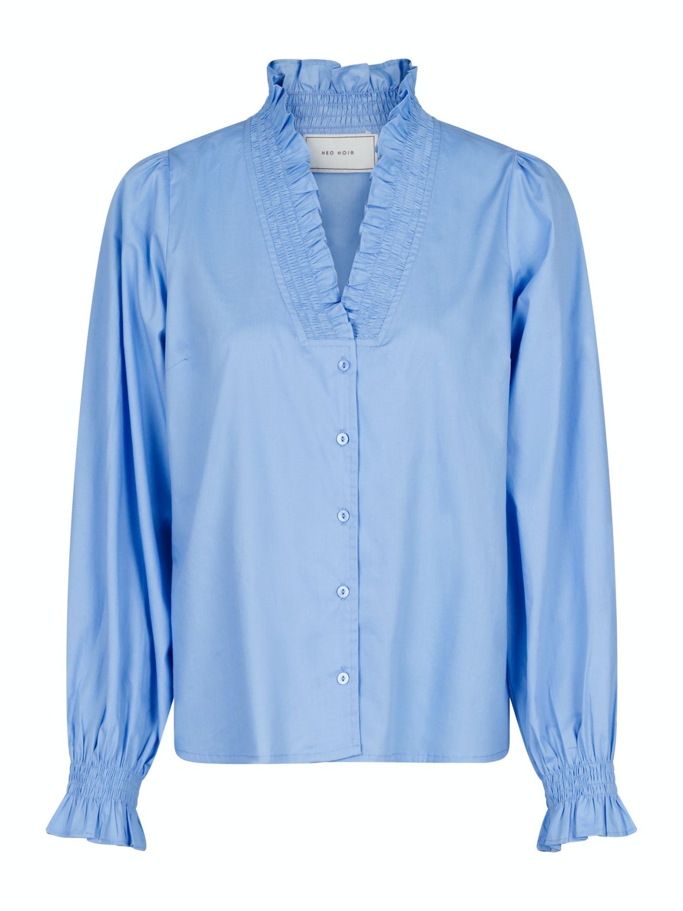 Brielle Solid Shirt - Sky Blue