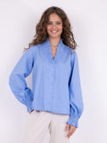 Brielle Solid Shirt - Sky Blue