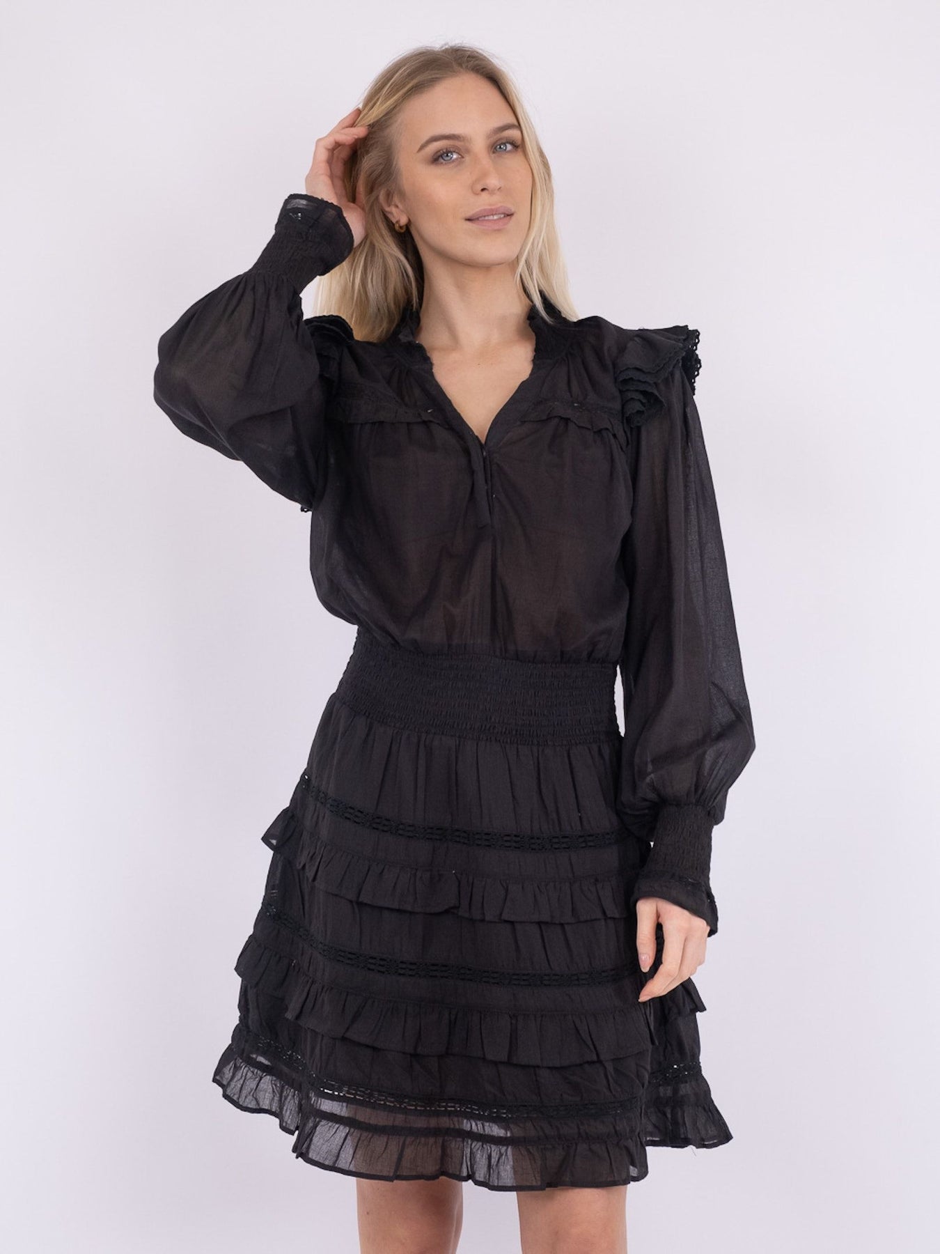 Piano S Voile Dress - Black