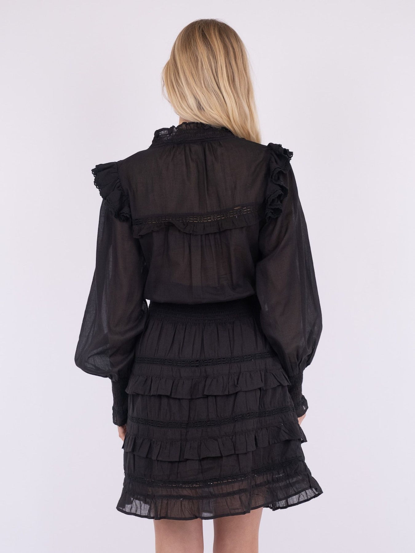 Piano S Voile Dress - Black