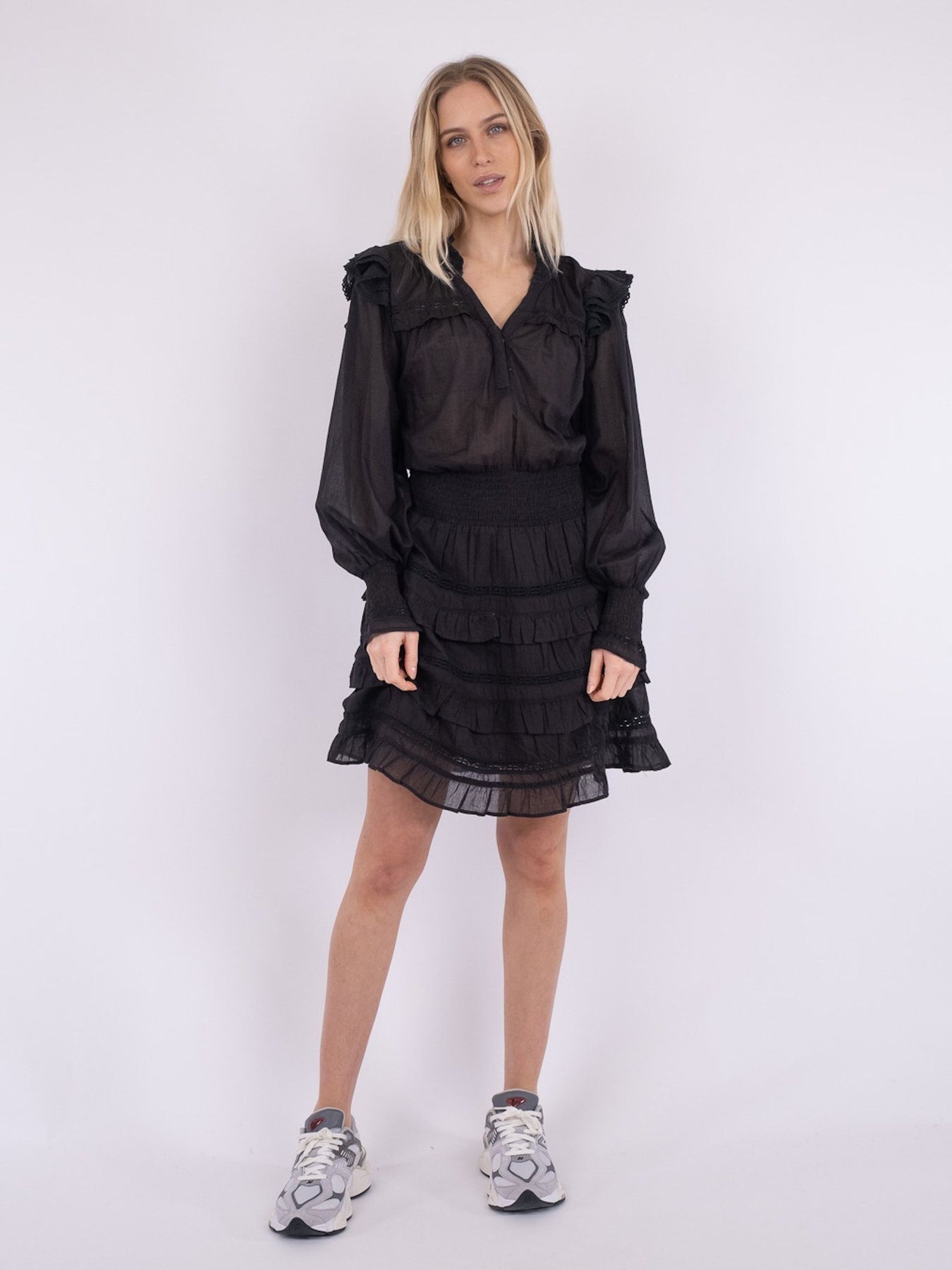 Piano S Voile Dress - Black