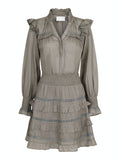 Piano S Voile Dress - Smoke Green