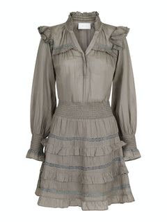 Piano S Voile Dress - Smoke Green