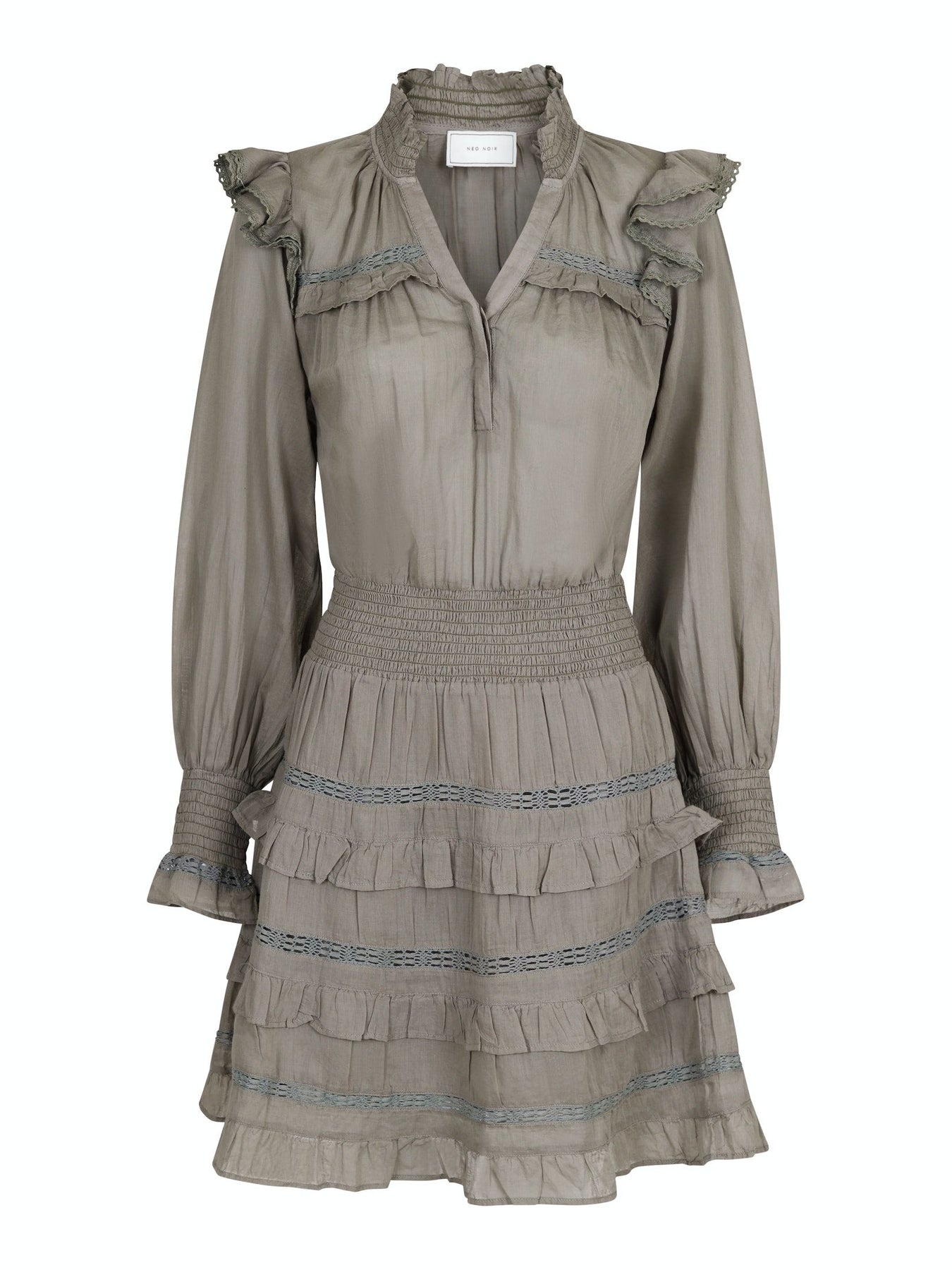 Piano S Voile Dress - Smoke Green