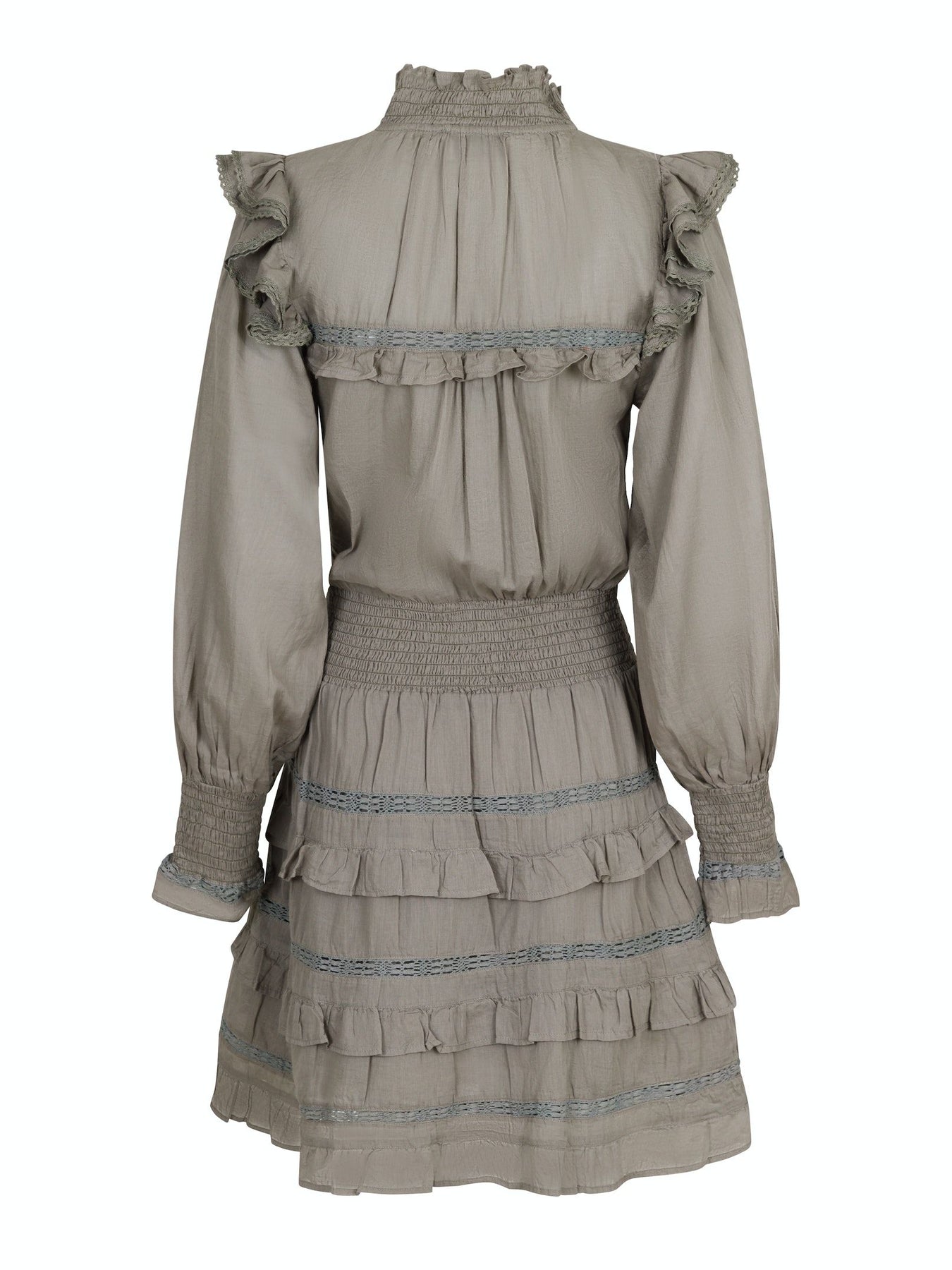 Piano S Voile Dress - Smoke Green