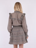 Piano S Voile Dress - Smoke Green