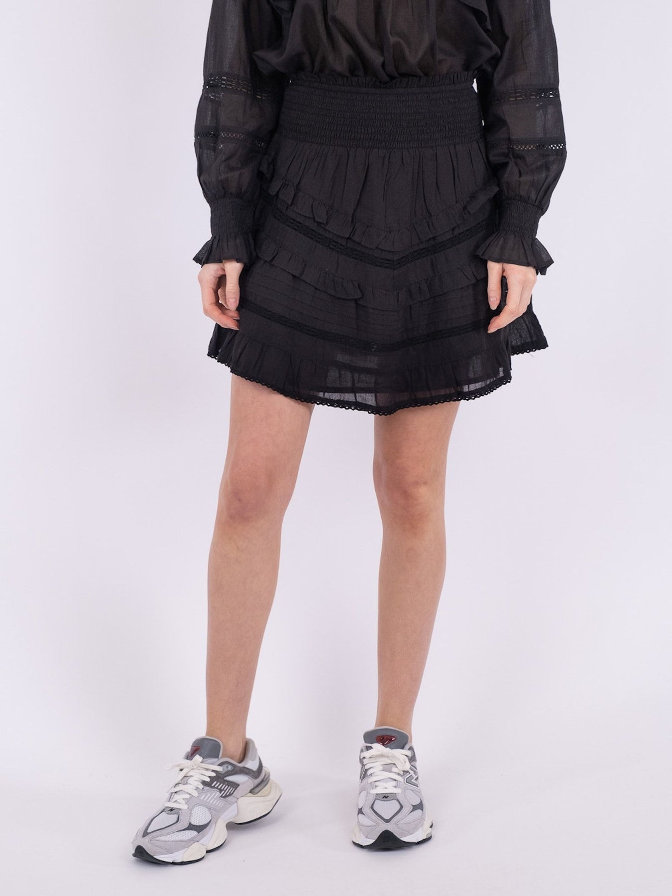 Donna S Voile Skirt - Black