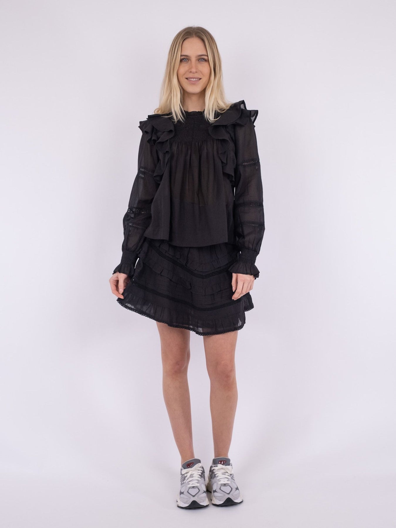 Donna S Voile Skirt - Black
