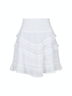 Donna S Voile Skirt - White